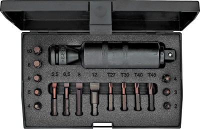 GEDORE K 1900-018 Sada rozpúšťadiel na skrutky 1/2", 18-dielna