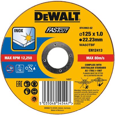 DeWALT Kotuc rezný na nerez 125x1,0 mm Typ1 DT43902