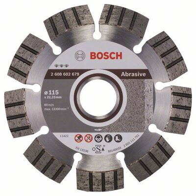 BOSCH Diamantový rezací kotouc Best for Abrasive 115 x 22,23 x 2,2 x 12 mm