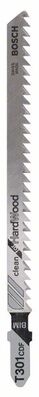 BOSCH Pílový list do priamociarych píl T 301 CDF Clean for Hard Wood