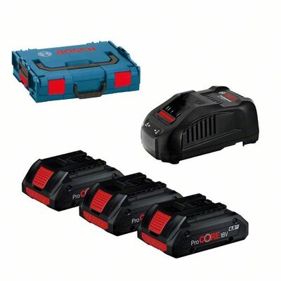 BOSCH 3×ProCORE18V 4Ah + GAL 1880 CV + L-BOXX 102 - 0 615 990 L1R - Profesionálna súprava