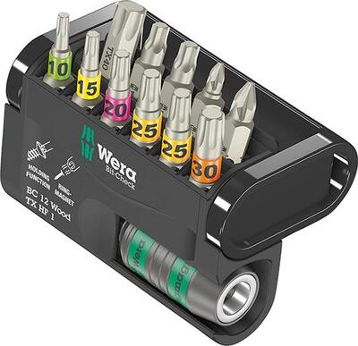 WERA Sada bitov Bit-check 12 Wood TX HF 1 Wera