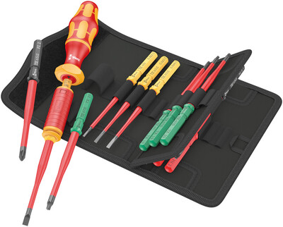 WERA Kraftform Kompakt VDE 15 Torque 1,2-3,0 Nm extra slim 1 Tool Finder, 15-dielny