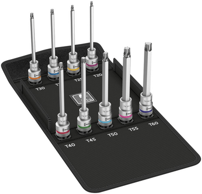 WERA Sada hlavíc 1/2" torx T9 diel Zyklop 8767 C HF 3 Wera