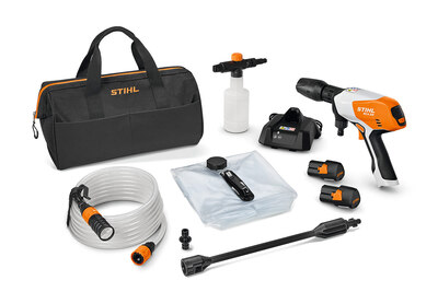 STIHL RCA 20 Akumulátorový tlakový čistič set s 2 akumulátormi AS 2 a nabíjačkou AL 1 RA020117613