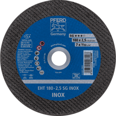 PFERD TOOLS Rezné kotúče EHT 180-2,5 SG INOX