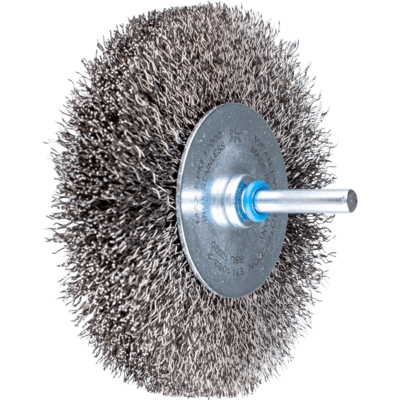 PFERD TOOLS Kolesové kefy s nasadeným hriadeľom RBU 10020/6 INOX 0,30
