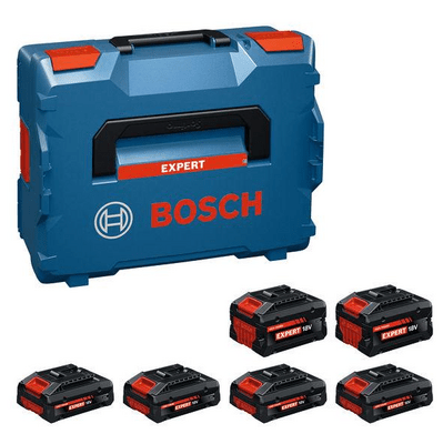 BOSCH EXPERT 4× EXBA18V-40 + 2× EXBA18V-80 - Sada šesti akumulátorů - 1600A0373G