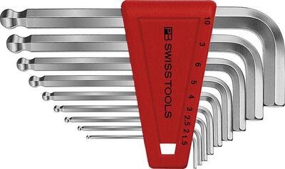 PB SWISS TOOLS Sada kľúčov imbus 10 diel 1,5 - 10mm gulička typ PB 212 PB Swiss Tools