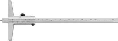 FORTIS Hĺbkomer posuvný 200/0,02mm DIN862 s kolíkom Fortis