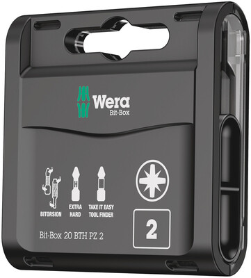 WERA Bit-Box 20 BTH PZ, PZ 2 x 25 mm, 20-dielny
