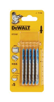 DeWALT LIS PILOVY PRE PRIAME REZY TENKYCH KOVOV 5ks DT2162
