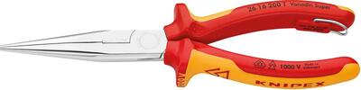 KNIPEX Kliešte pologuľaté 200mm Cr úzke / 2616200T Knipex