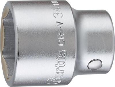 FORTIS Hlavica 1/2" 6 hran 34 x 55mm CrV DIN3124 Fortis