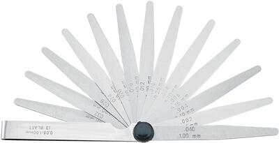 FORMAT Kaliber dotykový presný 20 listov 0,05 - 1mm Stahl Format