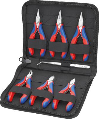 KNIPEX Sada klieští 7 diel pre elektroniku / 002016 Knipex
