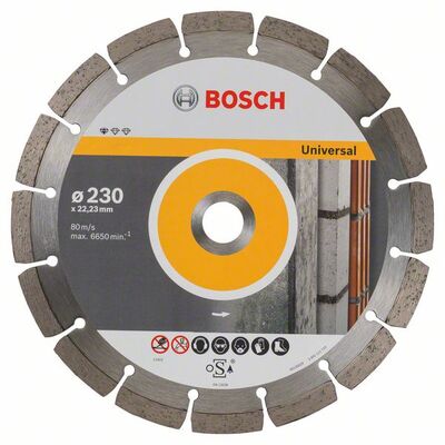 BOSCH Gyémánt vágókorong Univerzális szabvány 230 x 22,23 x 2,3 x 10 mm
