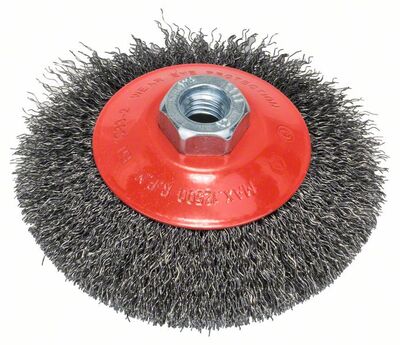 BOSCH Kuželovitá kefa 115 mm, 0,35 mm, M14