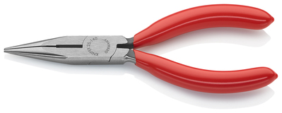 KNIPEX 25 01 140 SB Polguľaté bočné cvikacie kliešte (Kliešte pre rádiotechnikov) poplastované čiern