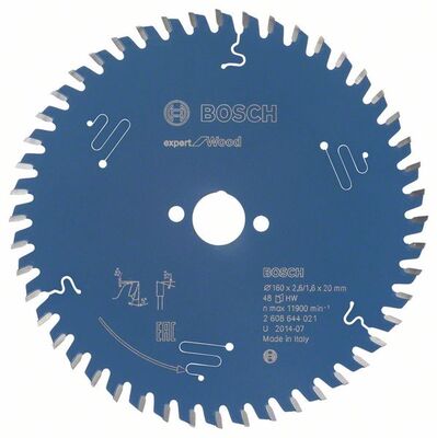 BOSCH 2608644021 - Pílový kotúc Expert for Wood 160 x 20 x 2,6 mm, 48