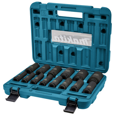 MAKITA B-52308 - 14-dielna sada nástrčných kľúčov pre rázové uťahovače 1/2"