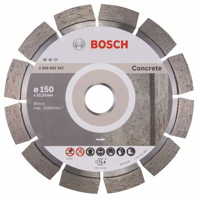 BOSCH Diamantový rezací kotouc Expert for Concrete 150 x 22,23 x 2,4 x 12 mm