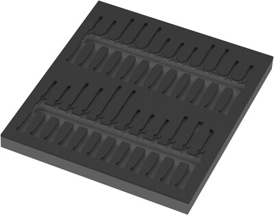WERA 9815 Skrutkovače Kraftform Micro v penovej vložke, set 1, bez náradia, 344 x 30 x 392 mm