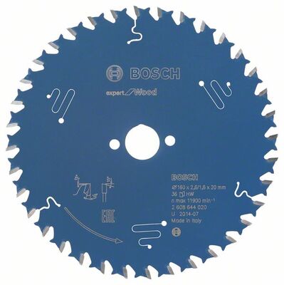 BOSCH 2608644020 - Pílový kotúc Expert for Wood 160 x 20 x 2,6 mm, 36