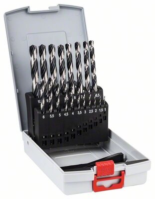 BOSCH 19-dielna súprava špirálových vrtákov HSS PointTeQ, ProBox, 1 – 10 mm - 2608577351