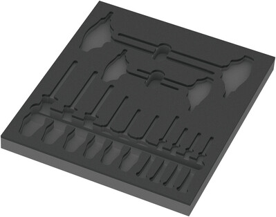 WERA 9812 Skrutkovače TORX® HF v penovej vložke, set 1, bez náradia, 344 x 30 x 392 mm