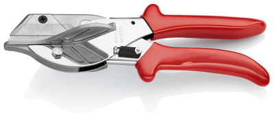KNIPEX 94 35 215 Nožnice na šikmé rezy pre plastové a gumené sekcie s plastovými úchopovými zónami p