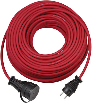 BRENNENSTUHL Minőségi gumi hosszabbító kábel IP44, 25 m, piros H05RR-F 3G1.5 *CZ* 1161461