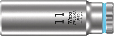WERA 8790 HMA Deep Nástrojná hlavica, upínacia časť 1/4", 11 x 50 mm