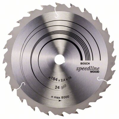 BOSCH 2608640795 - Pílový kotúc Speedline Wood 184 x 16 x 2,4 mm, 24