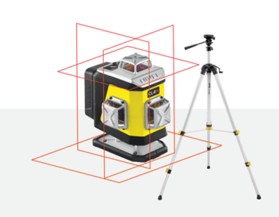 NIVEL SYSTEM Krížový laser 4×360° s červeným lúčom CL4R Set