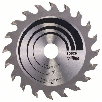 BOSCH 2608640582 - Pílový kotúc Optiline Wood 130 x 20/16 x 2,4 mm, 20