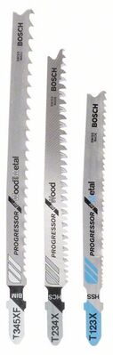 BOSCH 2607010515 - 3-dielna súprava pílových listov do priamociarych píl T 123 XF; T 234 X; T 345 XF