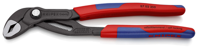 KNIPEX 87 02 250 Cobra® Hightech kliešte na vodné čerpadlá so štíhlymi multi-komponentnými úchopmi š