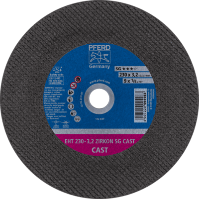 PFERD TOOLS Rezné kotúče EHT 230-3,2 ZIRKON SG CAST