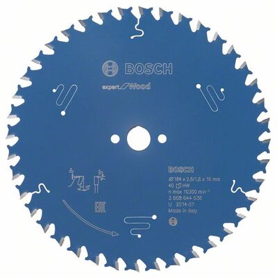 BOSCH 2608644036 - Pílový kotúc Expert for Wood 184 x 16 x 2,6 mm, 40