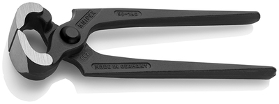 KNIPEX 50 00 160 SB Tesárske kliešte čierne atramentované 160 mm