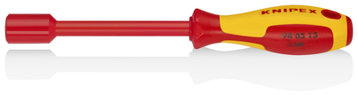 KNIPEX 98 03 13 Nástrčný kľúč s rukoväťou skrutkovača izolované s multi-komponentnými rukoväťami, VD