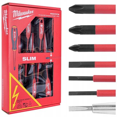 MILWAUKEE SADA TRI-LOBE VDE SKRUTKOVAČOV SL/PH/PZ/TESTER (7 KS) 4932478738