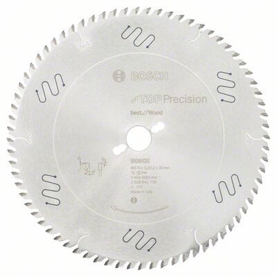 BOSCH Pílový list do okružnej píly Top Precision Best for Wood 315 x 30 x 3,2 mm, 72