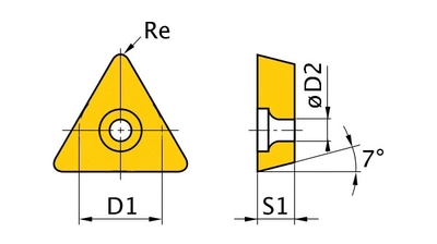 OPTIMUM Břitové destičky T/60°, 5 ks