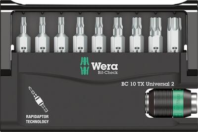 WERA Sada bitov 10 diel Bit-Check 10 torx TUniversal 2 Wera