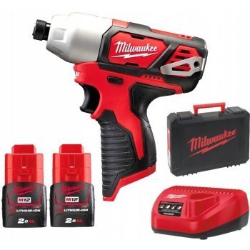 MILWAUKEE M12 BID-202C Aku subkompaktný rázový uťahovák 1/4" HEX(112 Nm, 2,0 Ah) 4933441960