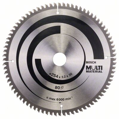 BOSCH 2608640450 - Pílový kotúc Multi Material 254 x 30 x 3,2 mm, 80