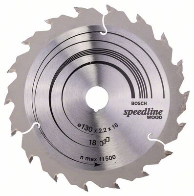 BOSCH 2608640775 - Pílový kotúc Speedline Wood 130 x 16 x 2,2 mm, 18