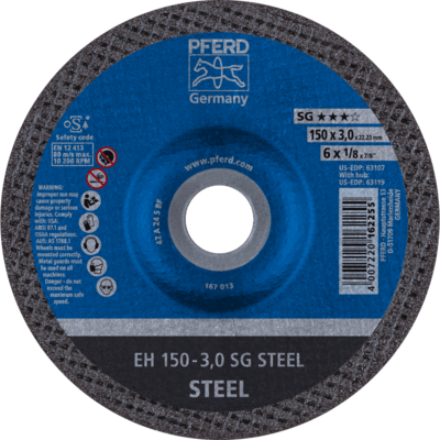 PFERD TOOLS Rezné kotúče EH 150-3,0 SG OCEĽ